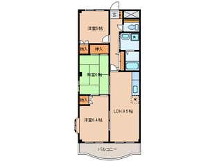 碧南中央駅 徒歩12分 2階の物件間取画像